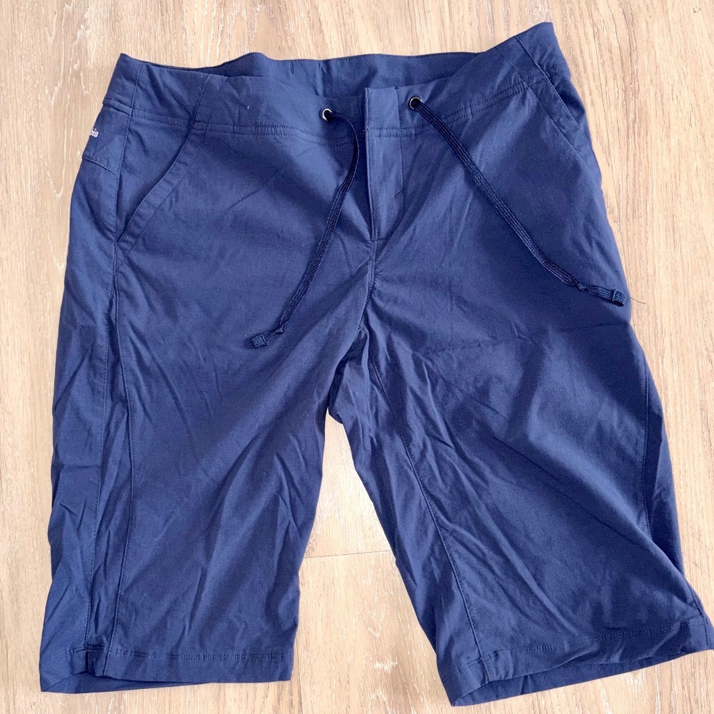 Columbia Women's Anytime Outdoor Bermuda Shorts Navy 13" Inseam